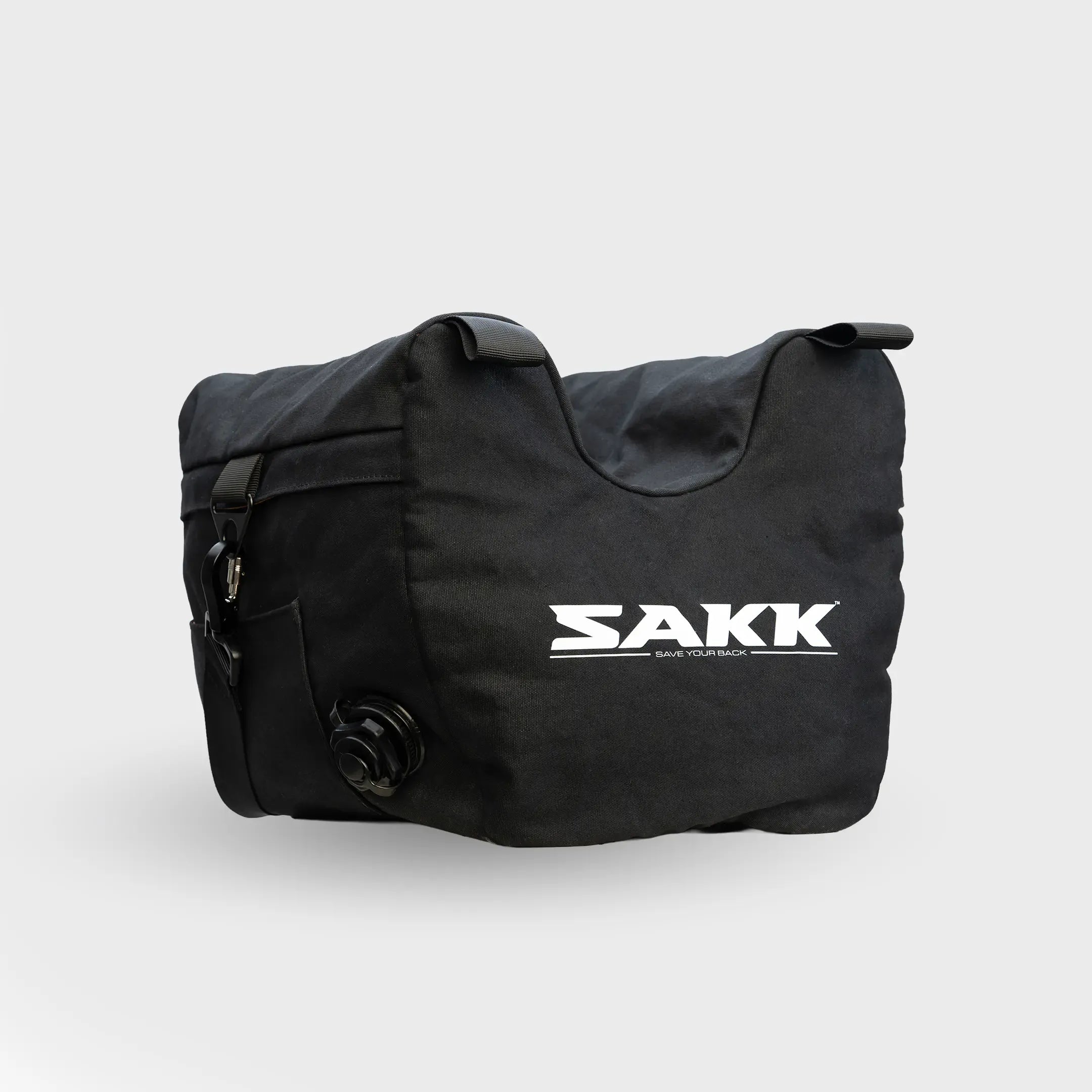Inflatable camera saddle for stabilization with DSLR, mirrorless, or cinema rigs.