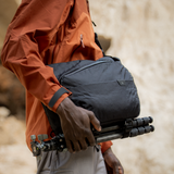 Sling bag for content creators carrying laptop and gear