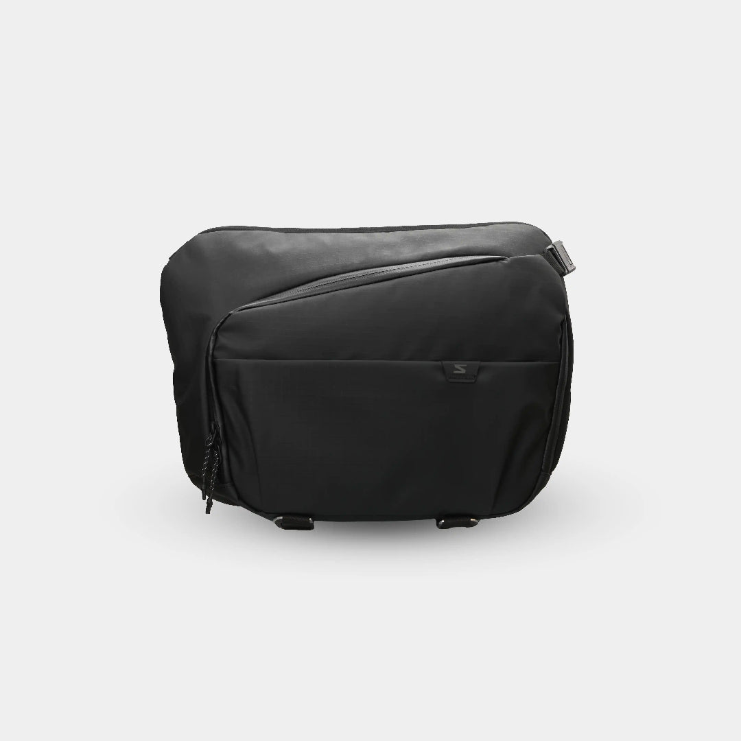 Black bag on a white background