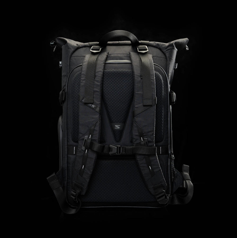Durable rolltop camera  bag designed for creators, photographers, and commuters