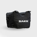 Inflatable camera saddle for stabilization with DSLR, mirrorless, or cinema rigs.